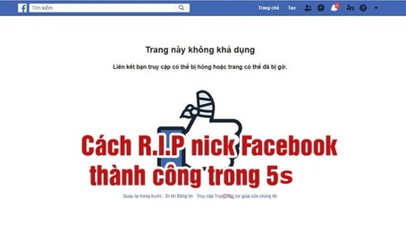 Cách RIP Nick Facebook, Xóa Nick FB Người Khác Vĩnh Viễn đơn giản 2023