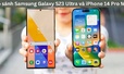 So sánh Samsung S23 Ultra và iPhone 14 Pro Max: Ai sẽ là “vua” Flagship trSau khi dòng iPhone 14 Pro Max của nhà Apple ra mắt thì, dòng S23 Ultra của nhà Samsung cũng đã lộ diện trên thị trường. Hãy cùng nhau so sánh Samsung Galaxy S23 Ultra và iPhone 14 
