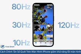 Cách Điều Chỉnh Tần Số Quét Trên Màn Hình iPhone giúp giảm khả năng xanh màn trắng màn trên iPhone 13 series