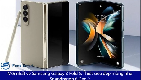 Mới nhất về Samsung Galaxy Z Fold 5 Thiết siêu đẹp mỏng nhẹ, Snapdragon 8 Gen 2