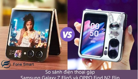 So sánh điện thoại gập Samsung Galaxy Z Flip5 và OPPO Find N2 Flip
