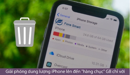Giải phóng dung lượng iPhone lên đến "hàng chục" GB chỉ với những thao tác đơn giản sau