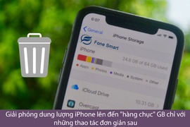 Giải phóng dung lượng iPhone lên đến "hàng chục" GB chỉ với những thao tác đơn giản sau