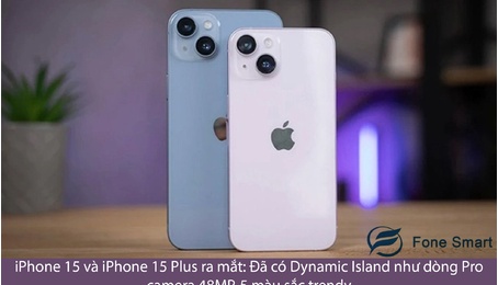 iPhone 15 và iPhone 15 Plus ra mắt: Đã có Dynamic Island như dòng Pro, camera 48MP, 5 màu sắc trendy