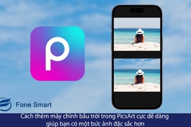 Cách thêm mây chỉnh bầu trời trong PicsArt cực dễ dàng