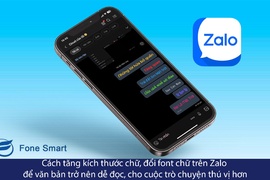 Cách tăng kích thước chữ, đổi font chữ trên Zalo