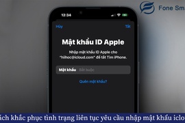 Cách khắc phục nhanh tình trạng liên tục yêu cầu nhập mật khẩu icloud trên iPhone