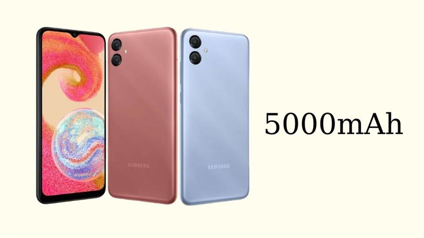 Pin 5000mAh cho trải nghiệm không gián đoạn