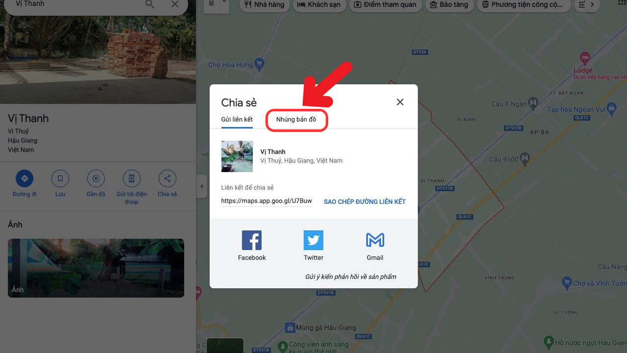 Cách chia sẻ vị trí trên Google Maps