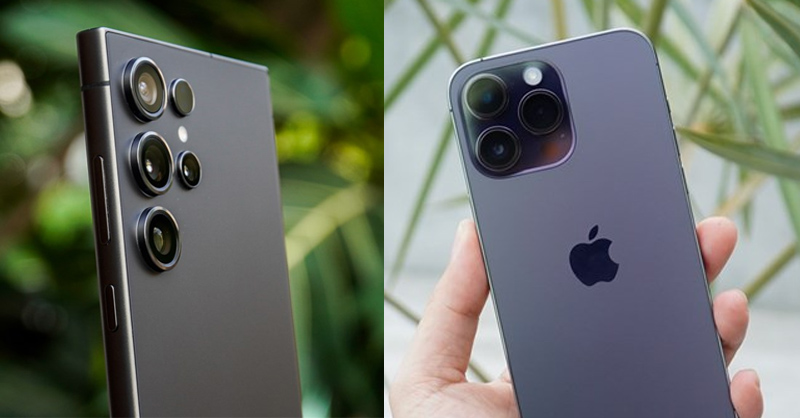 So sánh Galaxy S24 Ultra và iPhone 15 Pro Max về camera