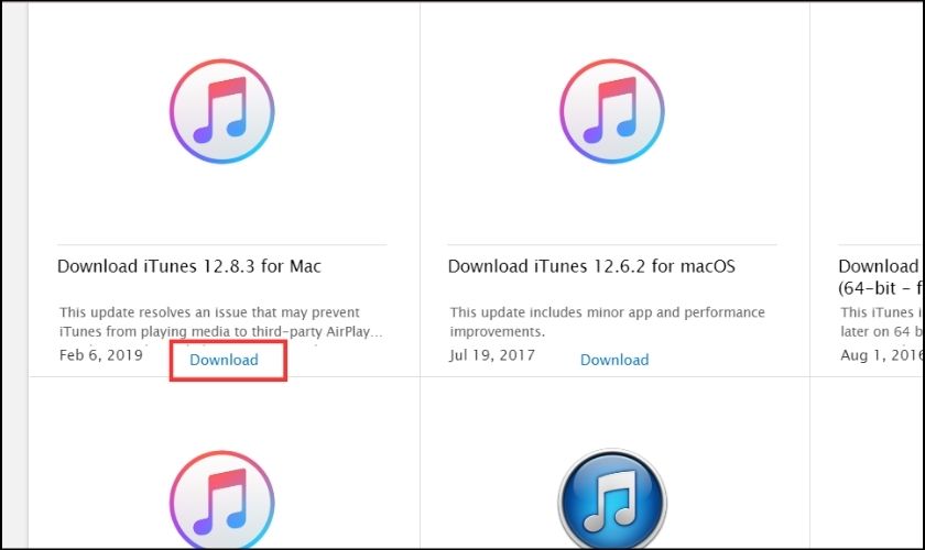 Tải và truy cập ứng dụng iTunes trên máy tính